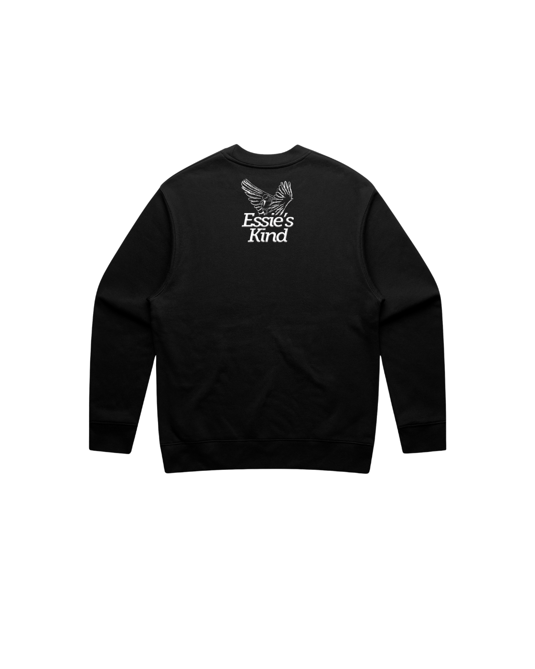 Cry, Pray, Laugh, Keep It Movin' Crewneck with Embroidery Logo on the Back