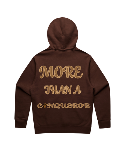 More Than a Conqueror Hoodie with Embroidery Front