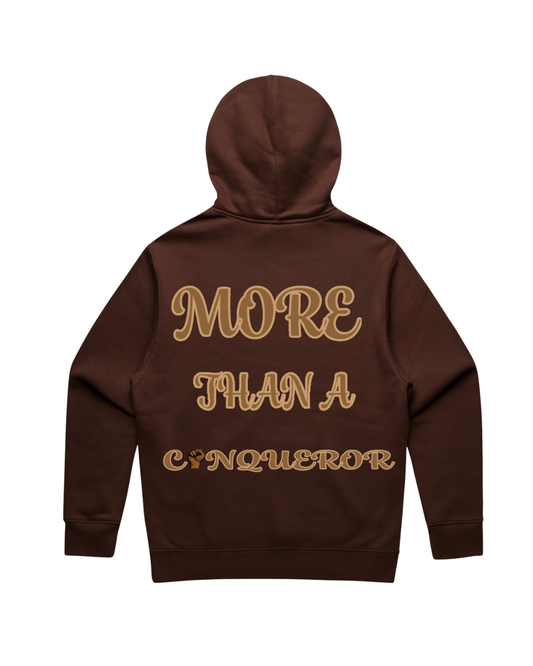 More Than a Conqueror Hoodie with Embroidery Front