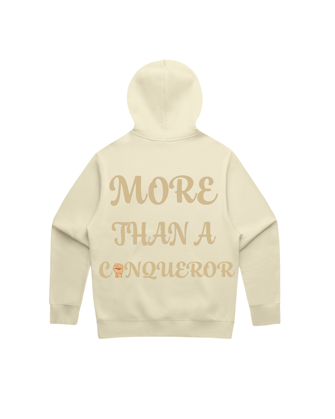 More Than a Conqueror Hoodie with Embroidery Front