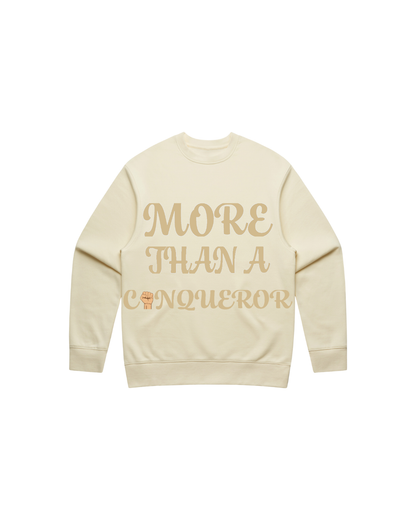 More Than a Conqueror Embroidery Logo on the Back